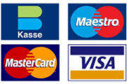 Kasse Maestro Mastercard Visa